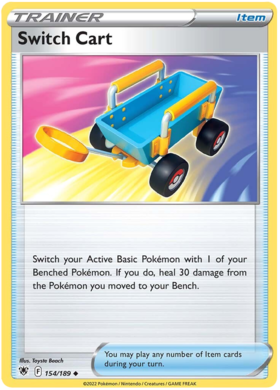  Switch Cart - 154/189 - Uncommon - Reverse Holo -