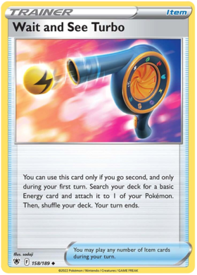  Wait and See Turbo - 158/189 - Uncommon - Reverse Holo -