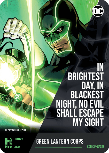 In brightest day, in blackest night - Green Lantern Corps - ICONIC PHRASES ( HRO Chapt 1-052 ) -