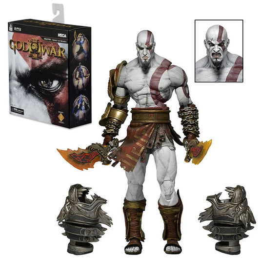 NECA Action Figure God of War Ghost of Sparta Kratos in Ares Armor W Blades Action Figure Collectible Model Toys Doll Gift Boxed